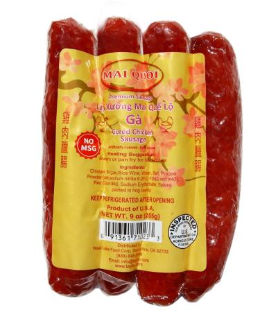 Cured Chicken Chinese Style Sausage (Lap Xuong Mai Quoi Chicken) (No MSG) - Made in USA