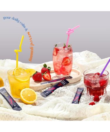 Calm Magnesium Glycinate Powdered Drink Mix with Electrolytes Sugar Free with Ashwagandha, L-Theanine, Vitamin B6 & GABA Cortisol Support, Stress Relief, Hydration & Focus - 30 servings (Variety) Variety Pack 6.3 Ounce  - Buy Online on GoSupps.com