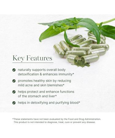 AKSHAR Ayurveda - Neem Capsules with Neem Extract and Neem Leaf Powder - Herbal Neem Supplement to Support Clear Skin Health and Detox - Vegan Cruelty-Free Neem Leaf Capsules (60 Count) - Buy Online on GoSupps.com