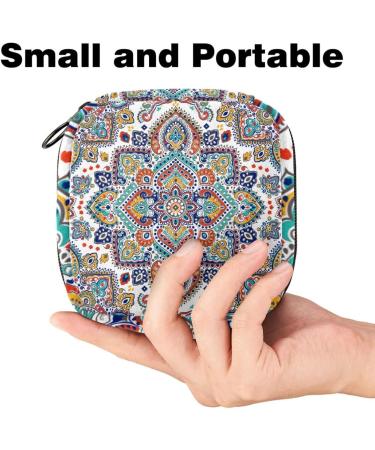 Shop Aesthetic Storage Bags for Women's Bandages - Indian Mandala & Bohemian Patterns | Portable Inserts for Menstrual Products Panty Liners & Tampons - Buy Online on GoSupps.com