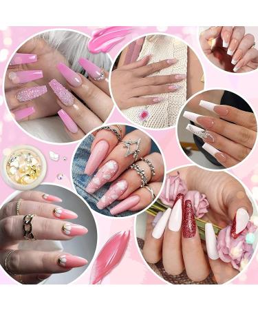 8 Colors Poly Nails Extension Gel | Clear White Pink Poly Nail Gel | Poly Nail Gel Kit Builder | Nail Extension Gel Kit | Multi-Color Set | French Manicure Set - Buy Online on GoSupps.com