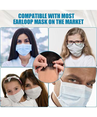 Mask Extender Strap 5Pcs Ear Savers for Masks - Universal Size Holder with 3 Adjustment Slots | Enhanced Flexibility for Cloth and Disposable Masks | For Kids and Adults - Buy Online on GoSupps.com