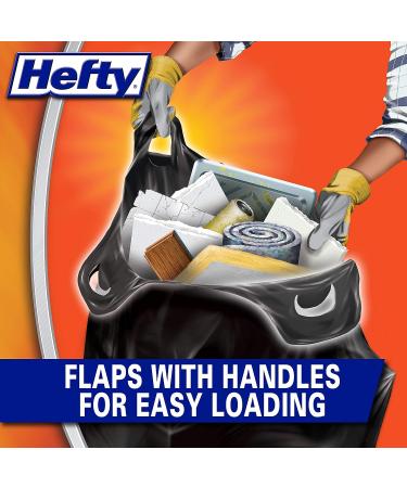 Hefty Load & Carry Heavy Duty 42 Gallon Contractor Trash Bags - 26 Count (Pack of 1) - Buy Online on GoSupps.com