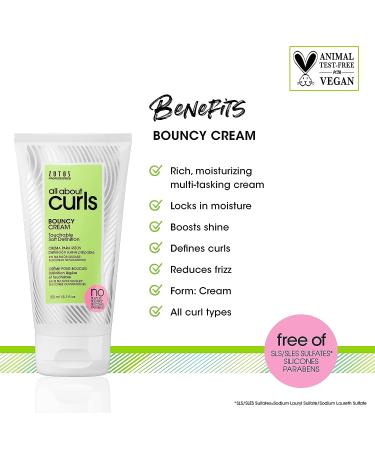 All About Curls Bouncy Cream 5.1 Fl Oz | Define, Moisturize, and De-Frizz for All Curly Hair Types - Buy Online on GoSupps.com