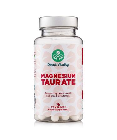 Magnesium Taurate | 700mg per Capsule | UK Made | 2 Months Supply | Vegan | No Nasty fillers | GMP Certified