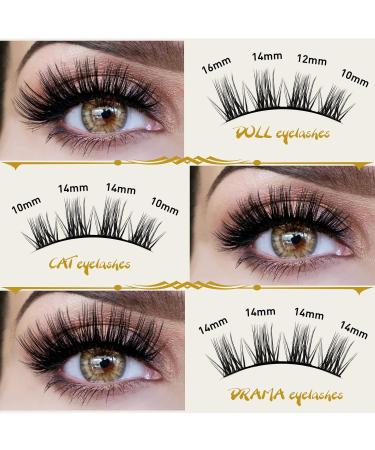 Buy 72 PCs DIY Eyelashes for Beginners | Reusable Wispy Fluffy Individual Eyelash Extensions at Home (B36 D-14mm) - Buy Online on GoSupps.com