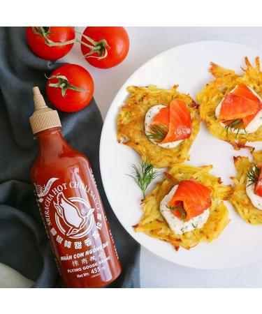 Flying Goose Sriracha Extra Garlic Hot Chilli Sauce 455ml (Pack of 2) by CNMART - Buy Online on GoSupps.com