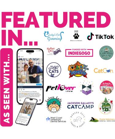 Ryercat Double-Sided Cat Toothbrush - Flamingo Pink | Best Cat & Kitten Dental Care Accessories - Buy Online on GoSupps.com