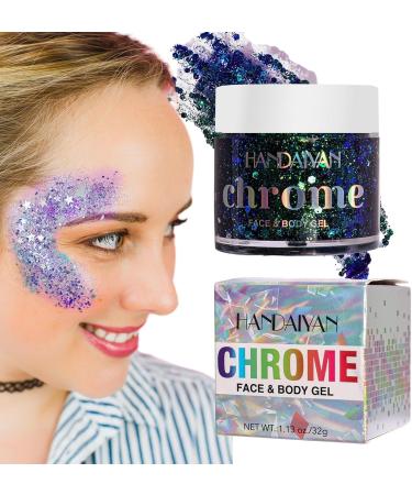 Sequin Gel Highlighting Gel for Body and Hair Shimmer | Girls Longwearing Makeup for Radiant Glow in Crowds for Gathering Traveling Carnival Party Dating Mcbean - Buy Online on GoSupps.com