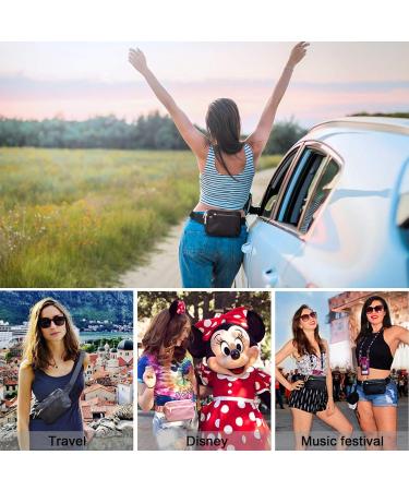 ZORFIN Fanny Packs for Women Men Black Crossbody Fanny Pack Belt Bag with Adjustable Strap Fashion Waist Pack for Outdoors/Workout/Traveling/Casual/Running/Hiking/Cycling (Black Gray Zipper) - Buy Online on GoSupps.com