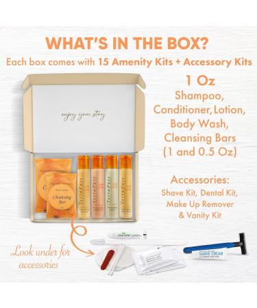 Terra Pure Amenity & Accessory Kit | Travel Size Shampoo Conditioner Lotion & More | Perfect for Hotels & Travel | 75 Pieces in Case - Buy Online on GoSupps.com