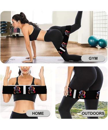 Shop Colorful Bernese Mountain Dog Yoga Workout Bands | Comfort Leg & Booty Resistance Straps for Physical Therapy - Buy Online on GoSupps.com