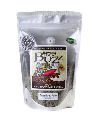 Hawaii's Local Buzz Premium Black Label Extra Fancy, Green (Unroasted) Beans, 9 Ounce