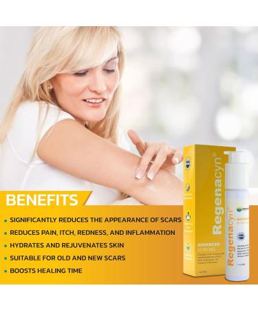 Regenacyn Scar Gel - Advanced Acne & Stretch Mark Treatment with Hypochlorous Acid - Works on Old & New Scars - 1oz - Buy Online on GoSupps.com