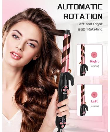 Ufree 1 Inch Rotating Curling Iron - Automatic Hair Curler 430 F Heat in 30s 6 Adjustable Settings Dual Voltage for Home & Travel - Buy Online on GoSupps.com