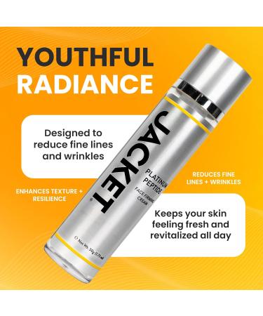 Jacket Platinum Peptide Anti-Aging Serum - Advanced Medical Grade Peptide Technology for Faster Wrinkle Reduction Skin Brightening & Rapid Collagen Production- Superior Hydration for Radiant Skin - Buy Online on GoSupps.com