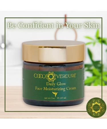 Coco Verdure Daily Glow Face Moisturizing Cream - Ultra Hydrating Facial Moisturizer with Vitamin E Jojoba Oil & African Shea Butter. Lightweight Nutrient Rich Formula for Dry Sensitive Skin. 2oz - Buy Online on GoSupps.com