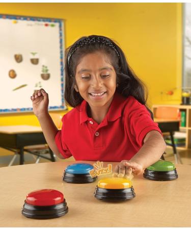 Shop Learning Resources Lights & Noises Summer Set - 4-Piece Buzzer Kit for Team Games | Battery-Free Fun for Kids 3+ | Perfect for School & Home Activities - Buy Online on GoSupps.com