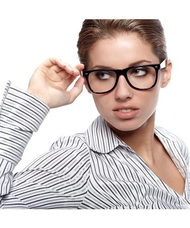 Blue Light Blocking Reading Glasses for Men and Women - Flexible Computer Eyeglasses 1.0x - 2 Black & 1 Tortoise Frames - Buy Online on GoSupps.com