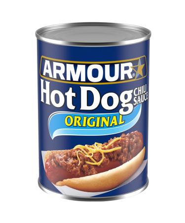 Armour Hot Dog Chili Sauce Keto Friendly Ingredient 14 Ounce (Pack of 12)