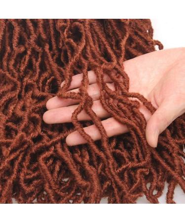 Xtrend 24 Inch 7Packs 18strands/pack Soft Nu Faux Locs Crochet Braids Hair Copper Red Synthetic Dreadlocks Braiding Hair Fashion Goddess Distressed Faux Locs Curly Wavy Hair Extensions 350# 24 Inch (Pack of 6) 350# - Buy Online on GoSupps.com
