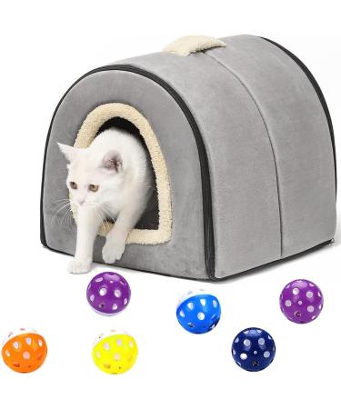QIODAZOO 12PCS Cat Toy Balls 6 PCS Cat Bell Ball and 6 PCS Cat Soft Ball for Kitten Cat Interacitve Indoor Colorful Toy (Random Color) - Buy Online on GoSupps.com