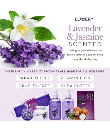 Spa Gift Baskets for Women and Men - Lavender & Jasmine Home Spa Set | Bath and Body Gift Basket | Perfect Father's Day & Birthday Gift - Buy Online on GoSupps.com