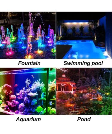 T-Sun Solar Pond Lighting - RGB Waterproof LED Underwater Lamps | 3 Set Garden & Patio Lights - Buy Online on GoSupps.com