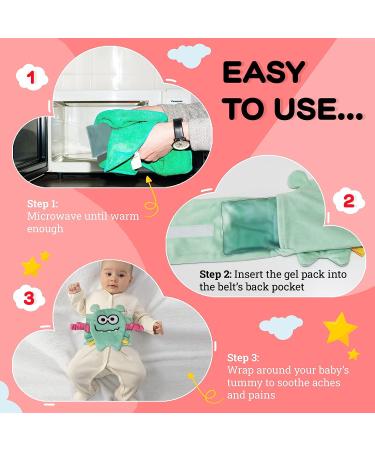 MAMAR Baby Colic Belt - Gas & Colic Relief for Newborns with Warm Compression Gel Pad - Buy Online on GoSupps.com
