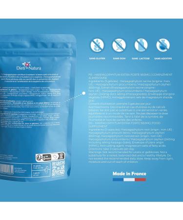 DIETI NATURA - Harpagophytum EXTRA Fort - Painful Joints - Mobility & Flexibility - Non-GMO Gluten & Lactose Free - Made in France - 90 Capsules - Buy Online on GoSupps.com