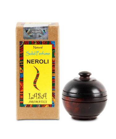 Natural Solid Perfume Body Musk In Wooden Jar - 6 gm (Neroli)