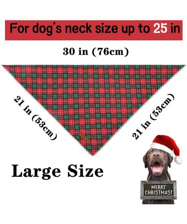 Unique Christmas Dog Towel - Adjustable Washable Cotton Latz in Red & Green for Small & Medium Dogs & Cats - Buy Online on GoSupps.com