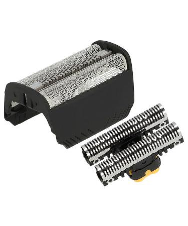 vhbw combo pack shaving part compatible with Braun 4736 4737 4747 4775 4835 4740 4745 electric shaver foil + knife block black