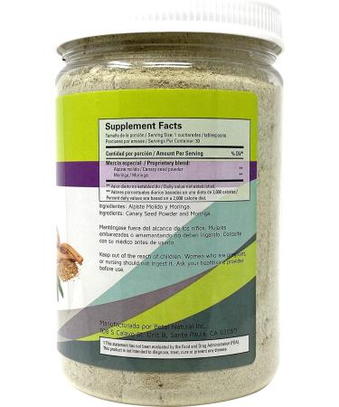 Betel Natural Leche de Alpiste with Moringa - 16 Oz - High in Fiber - No Silica - Buy Online on GoSupps.com