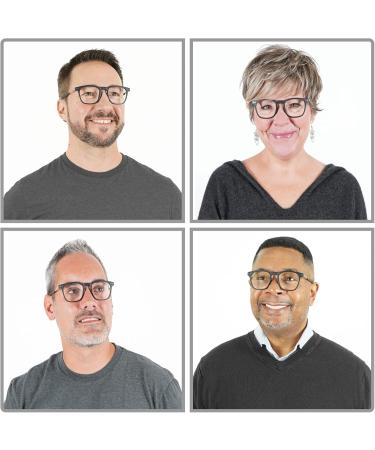 Clic Magnetic Reading Glasses for Men & Women - Manhattan Black 3.0 Magnification Computer Readers - Buy Online on GoSupps.com