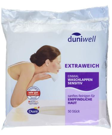 Duniwell Disposable Washcloths Sensitive 50 pieces