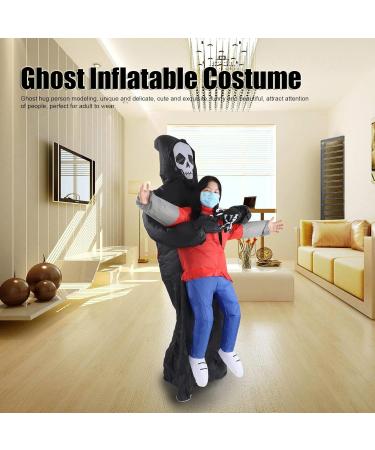 Buy Ghost Inflatable Costume for Adults - Creepy Spirit Funny Waterproof Halloween Party Cosplay Props - Buy Online on GoSupps.com