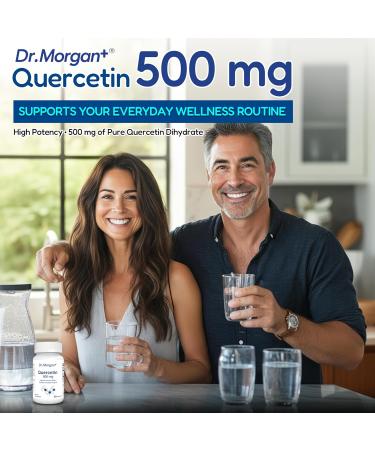 Dr. Morgan Quercetin 500mg Supplement-Bioflavonoid Antioxidant for Immune Support & Cellular Health-Natural Supplement-Made in Canada-60 Capsules - Buy Online on GoSupps.com