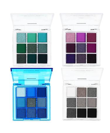 FOMIYES 4 Pcs Eye Shadow Palette Pigmented Eyeshadow Palette Eyeshadow Palette Colorful Eye Makeup Plastic 1 count (Pack of 1) Multi
