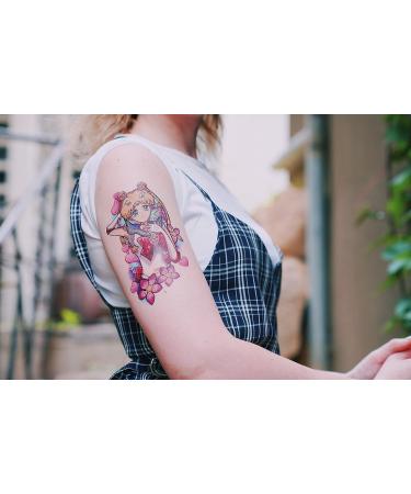 Pretty Guardians Cosplay Princess Kawaii Watercolor Temporary Tattoos Set - Pack of 3 Designs - Buy Online on GoSupps.com