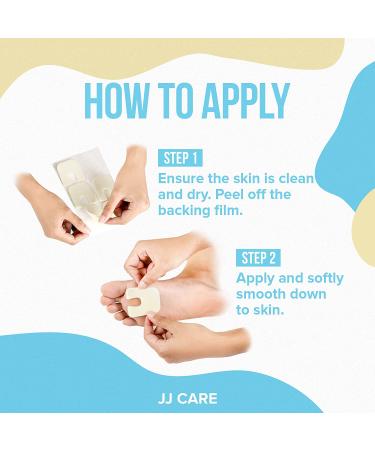 JJ CARE Callus Cushions (Pack of 30) - U Shape Callus Pads for Bottom of Foot - Soft Felt Foot Pads for Women - Pain Relief & Foot Care - Buy Online on GoSupps.com
