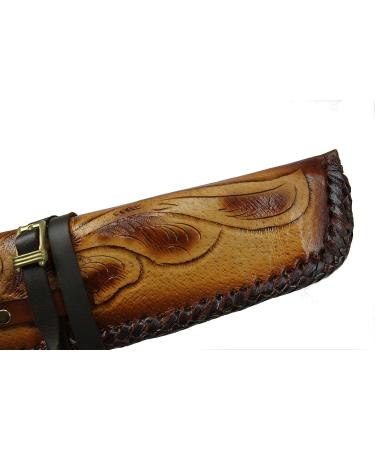 TJAYZ Hand-Tooled Genuine Leather Rifle Scabbard Shotgun Sleeve - Western Hardcase Saddle - Buy Online on GoSupps.com