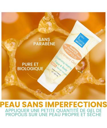 Propolis Gel Organic Pure Face Cream Moisturizing Skin and Lips Healing Cream After Shave Relief Crevices Hands and Feet After Sun 227ml - Buy Online on GoSupps.com