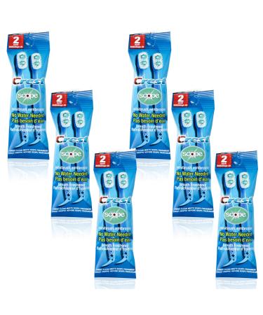 Crest Scope | Mini Brushes-Disposable Toothbrushes with Toothpaste and Pick for Work or Travel (12count 6 Pack (12 Brushes)) - Buy Online on GoSupps.com