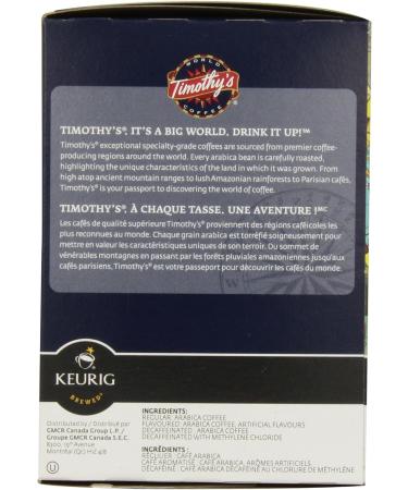 Timothy's World Coffee French Roast K-Cup Portion Pack for Keurig Brewers 96-Count - Buy Online on GoSupps.com