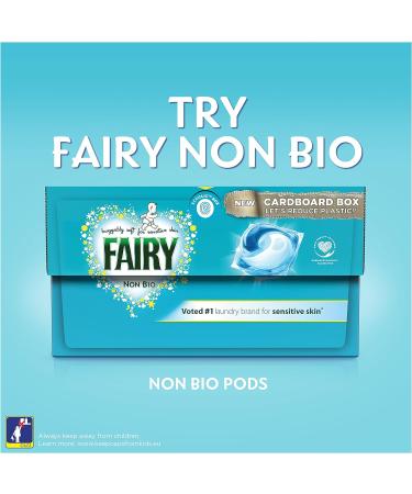 Fairy Non Bio PODS Washing Liquid Laundry Detergent Tablets/Capsules 28 Washes Huggably Soft For Sensitive Skin - Buy Online on GoSupps.com