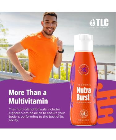 NutraBurst - Liquid Multivitamin Daily Nutritional Support Packed with Essential Vitamins and Minerals 16 fl. oz 16 Fl Oz (Pack of 1) - Buy Online on GoSupps.com