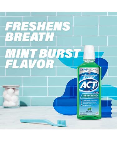 Act Anticavity Fluoride Mouthwash - Alcohol-Free Mint Burst 18 fl oz - Buy Online on GoSupps.com