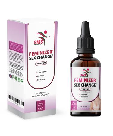 SMSHEALTHPRODUCTS.com Feminizer by SMS Pueraria Mirifica Drops | Premium Grade | Herbal Liquid Extract | Non-GMO Organic Vegan Alcohol Free Tincture | 2 Fl Oz (60ml)