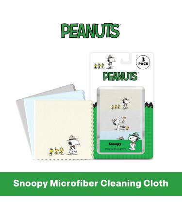 Microfiber Cloth & Glasses Wipes (3 Pack) - Eyeglass & Screen Cleaning Cloths for Lenses - Perfect for Cameras & Gadgets - Snoopy Design - Buy Online on GoSupps.com